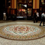 Melbourne Block Arcade rundes Bodenmosaik Melbourne Block Arcade rundes Bodenmosaik