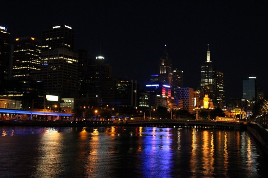 Melbourne Skyline bei Nacht Melbourne Skyline bei Nacht