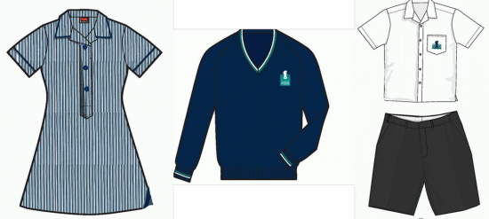 Die Sommer-Schuluniform des Elwood College