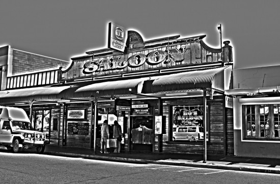 Alice Springs - Bojangles Saloon - HDR Monochrom Artistic - IMG_4143-4145 Alice Springs - Bojangles Saloon - HDR Monochrom Artistic - IMG_4143-4145