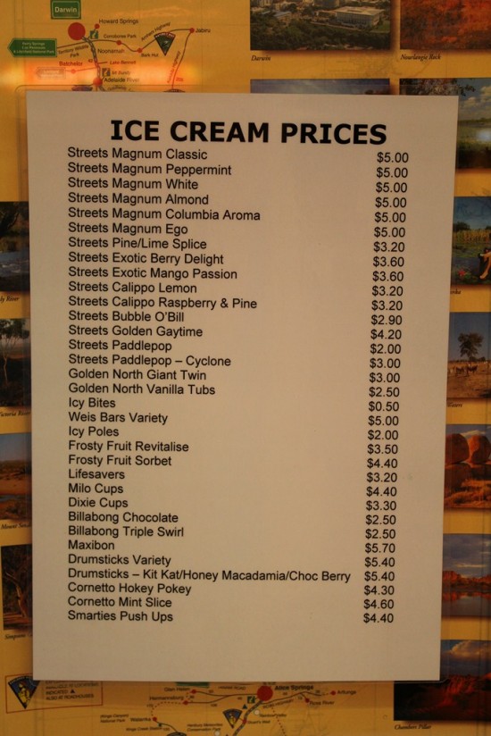 Outback - Erldunda Roadhouse Eispreise - IMG_4335