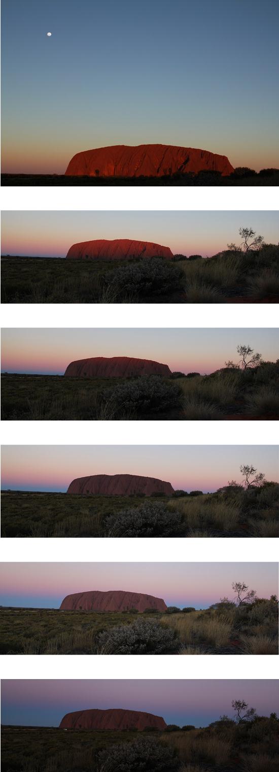 Outback - Uluru Sonnenuntergang Farbenspiel Serie Outback - Uluru Sonnenuntergang Farbenspiel Serie